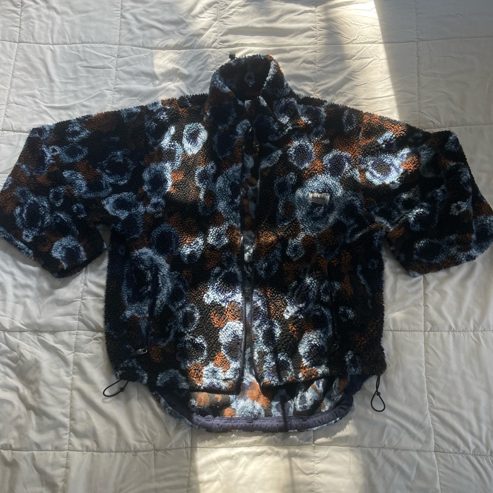 Martine Rose x Napapijri AW18 Jacquard Floral Blue Fleece RARE